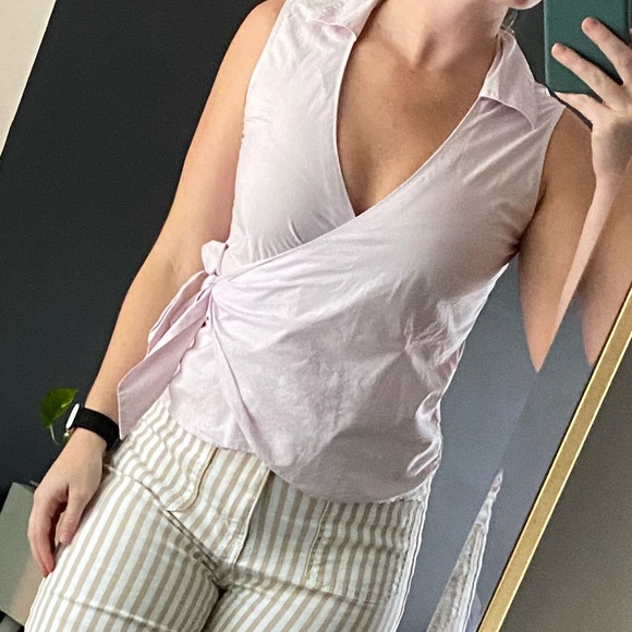 Collared wrap top - Picture 2 of 2